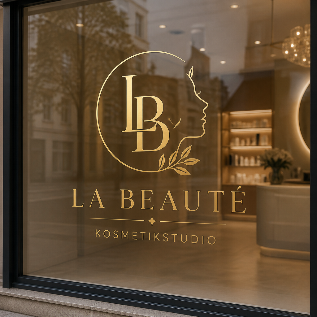 Logo-Aufkleber aus Klebefolie | Für Schaufenster, Wände und Autos
