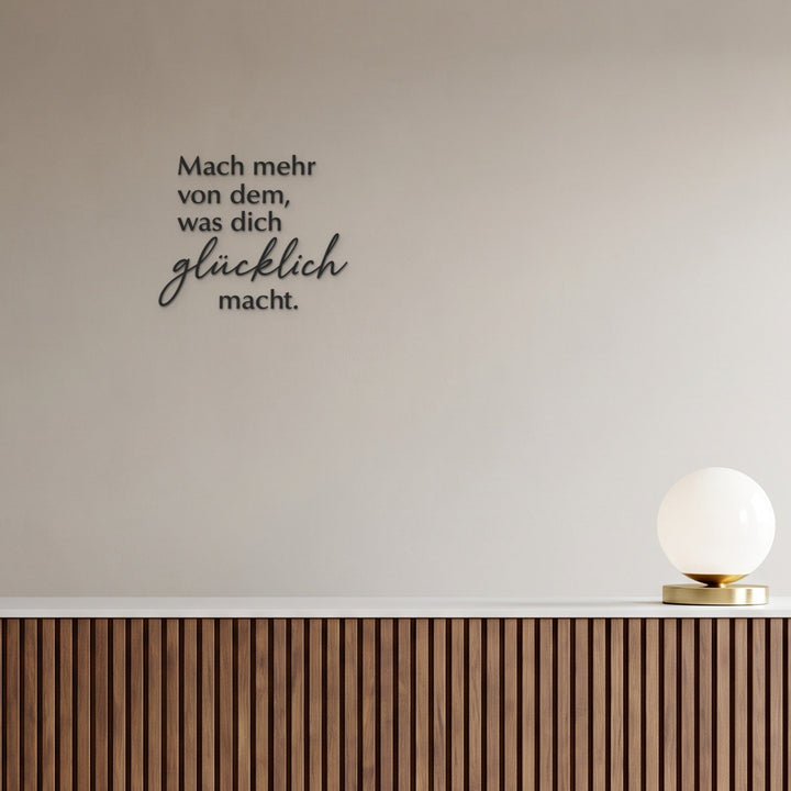 3D-Logo an der Wand