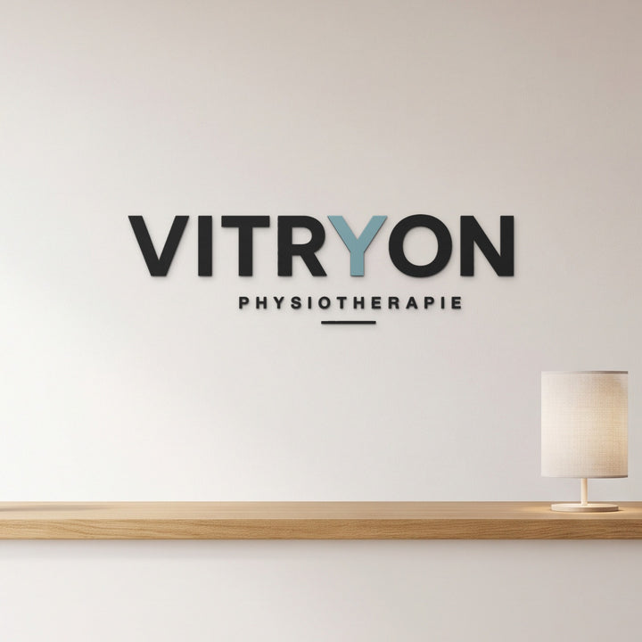 3D-Logo an der Wand