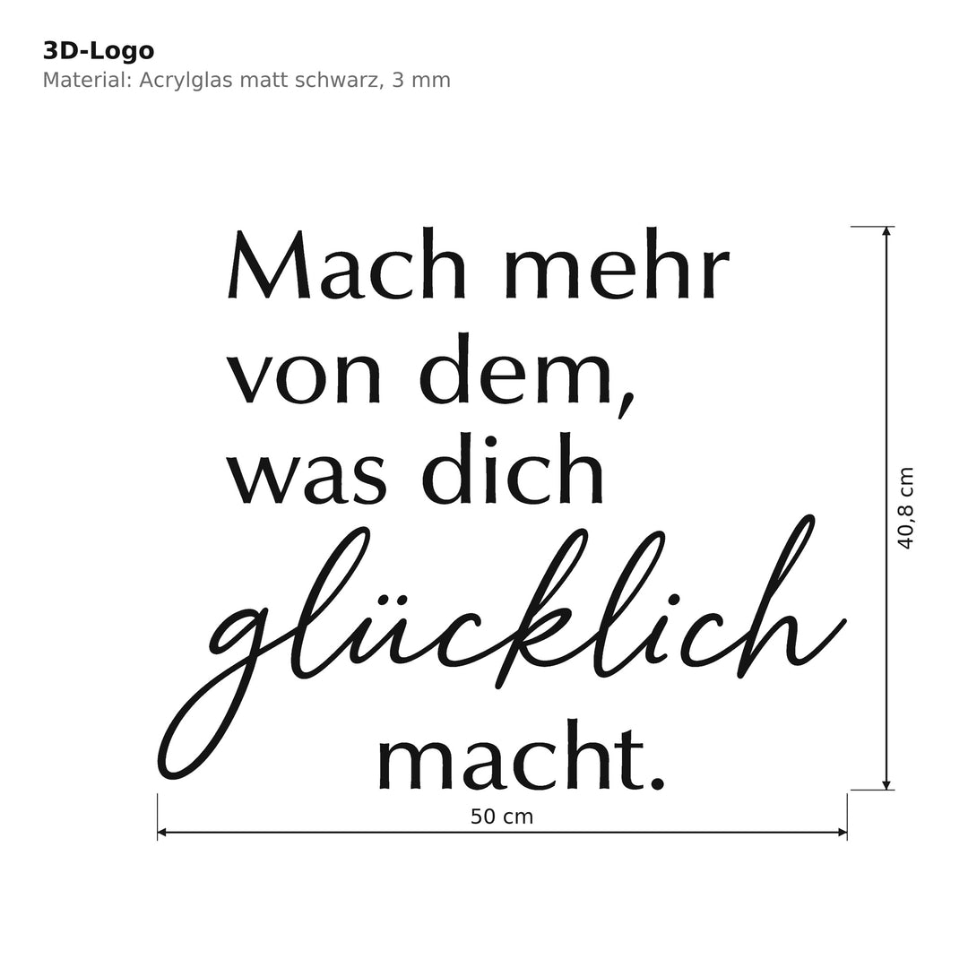 3D-Logo Maße