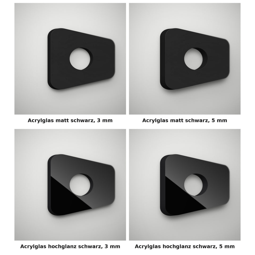 3D-Logo in verschiedenen Materialien