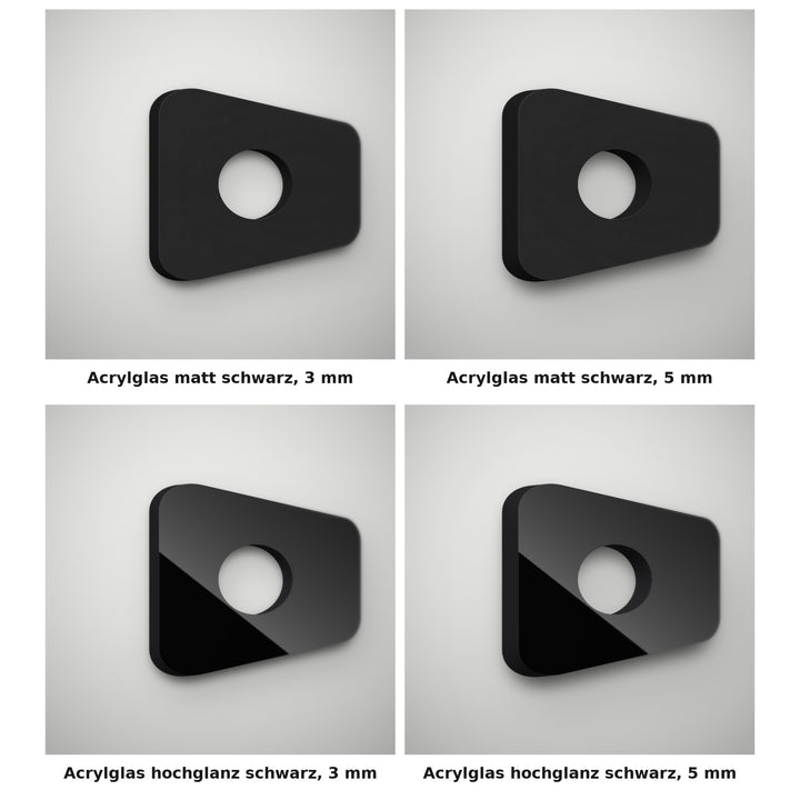 3D-Logo in verschiedenen Materialien