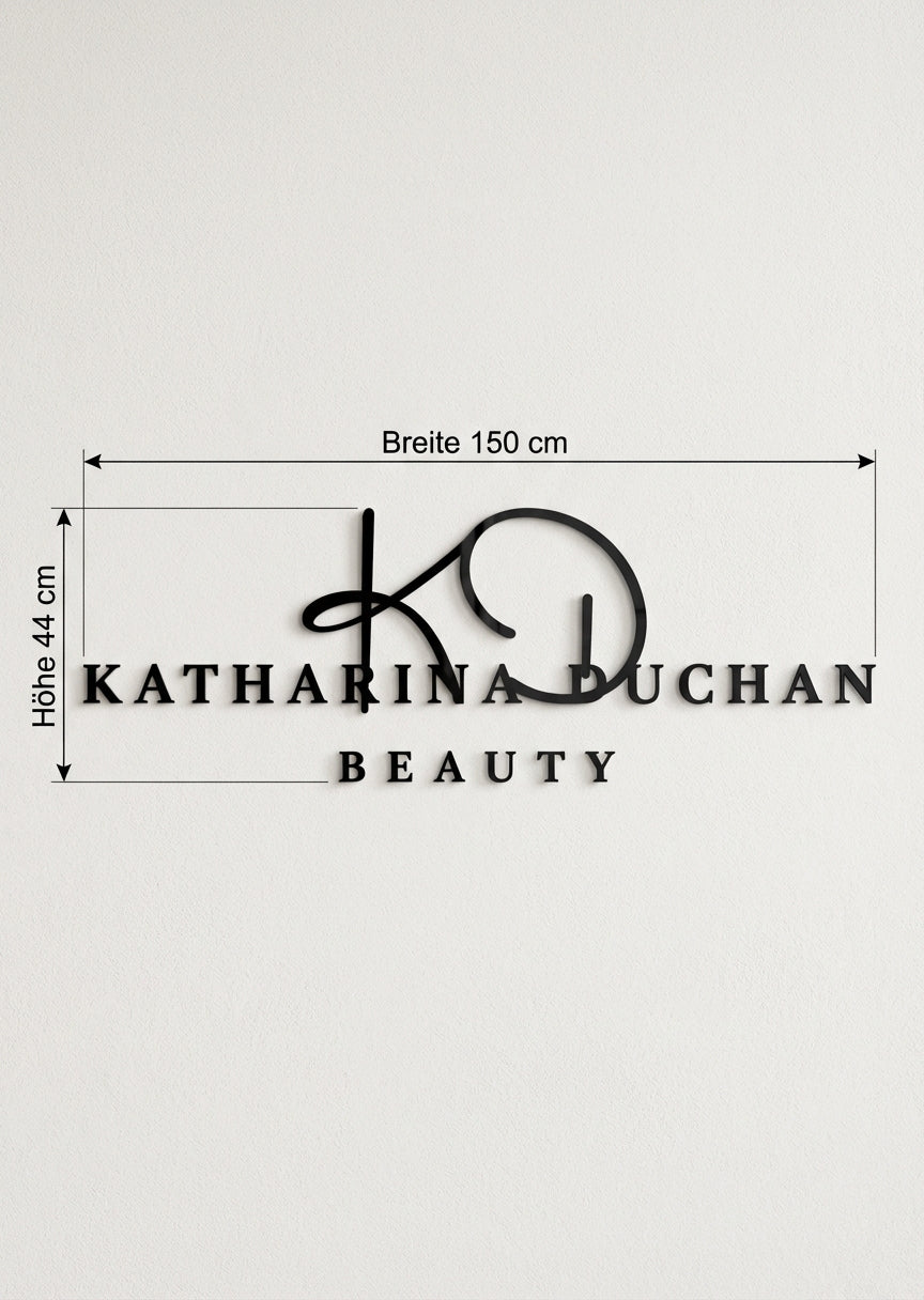 3D Logo Katharina Duchan  150x44 cm