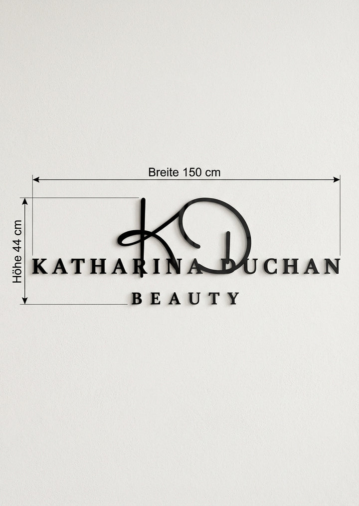 3D Logo Katharina Duchan  150x44 cm