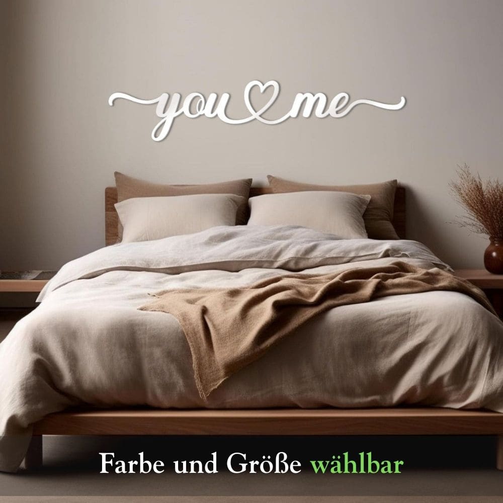 3D Schriftzug „You and Me"