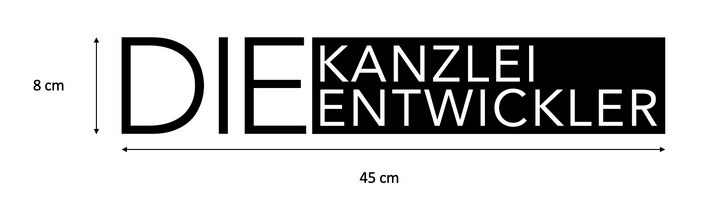 3D Logo Die Kanzlei Entwickler