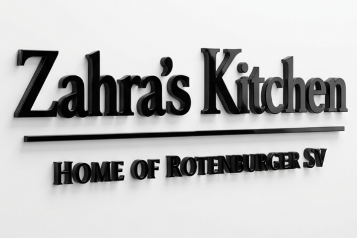 3D Logo Yama Zahra’s Kitchen