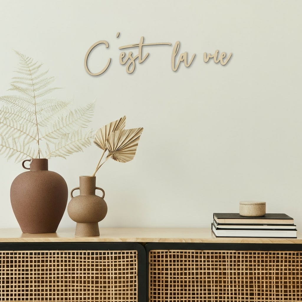 3D Schriftzug „C'est la vie"