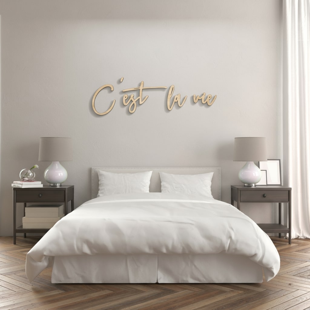 3D Schriftzug „C'est la vie"