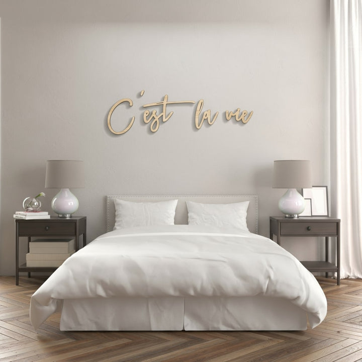 3D Schriftzug „C'est la vie"