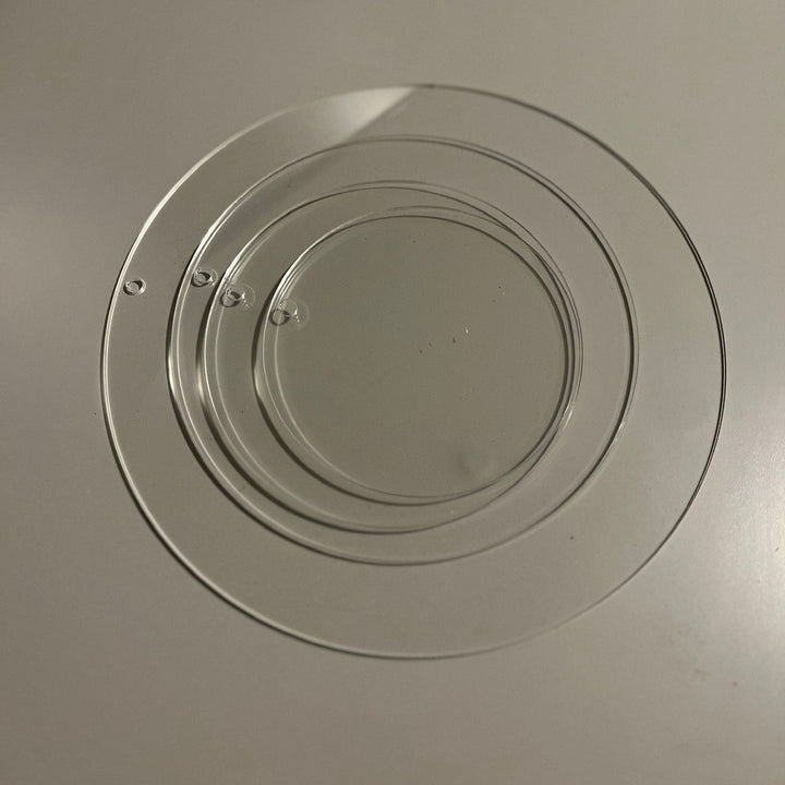 Runde Acrylglas Anhänger Ø 150 mm mit/ ohne Loch