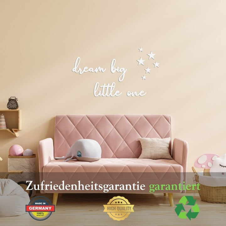3D Schriftzug „dream big little one"