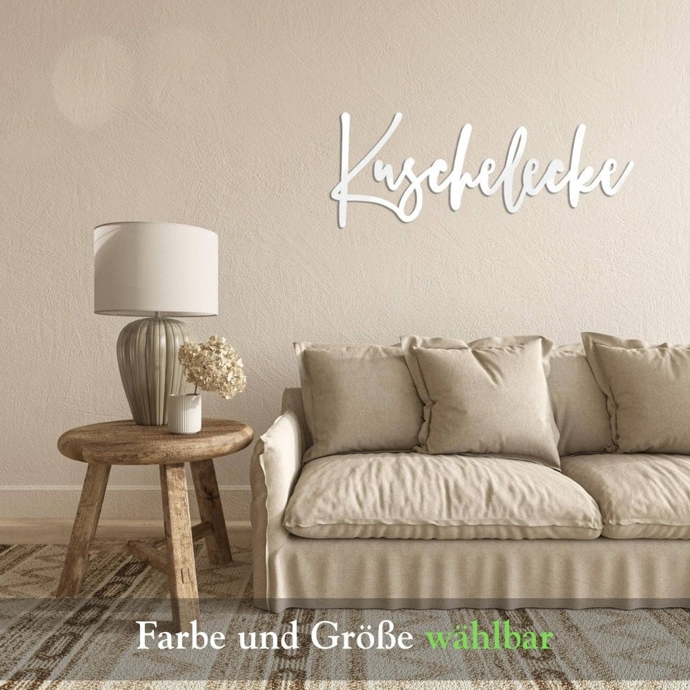 3D Schriftzug „Kuschelecke"