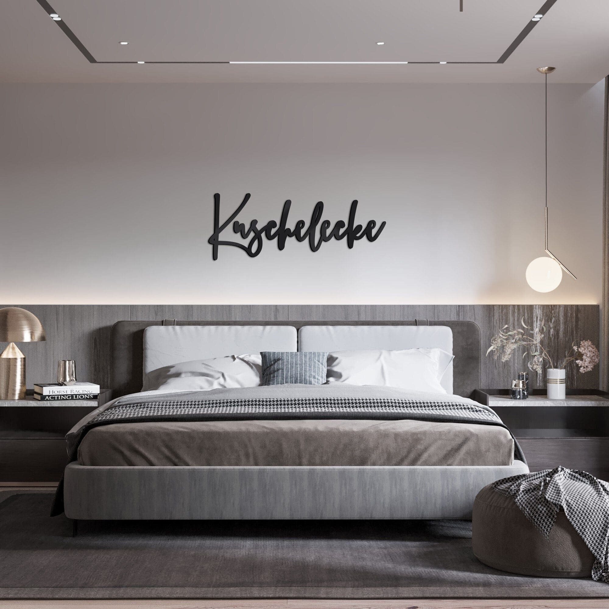 3d schriftzug „kuschelecke"