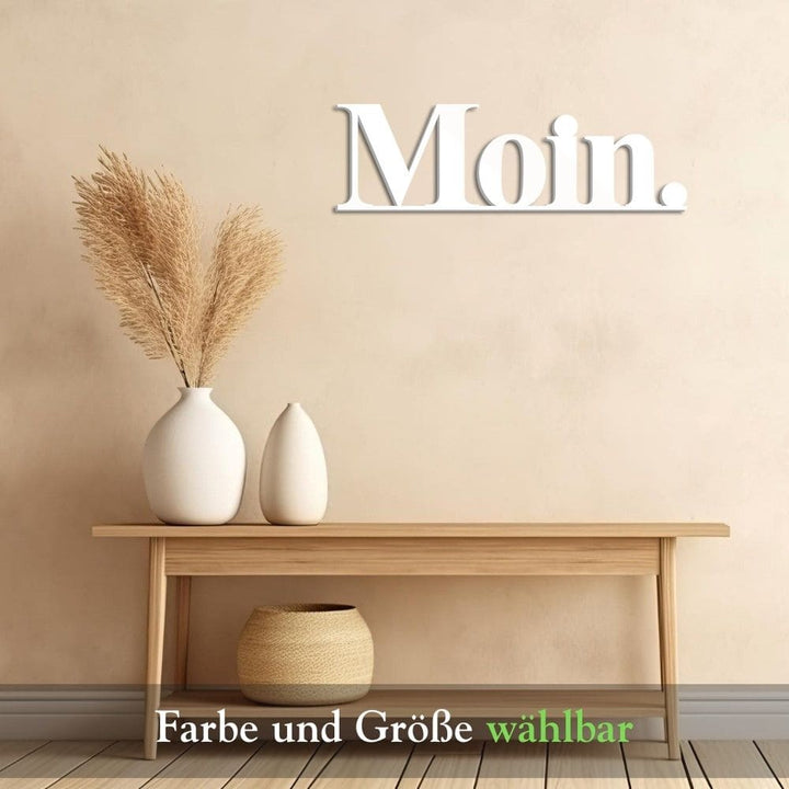 3D Schriftzug „Moin"