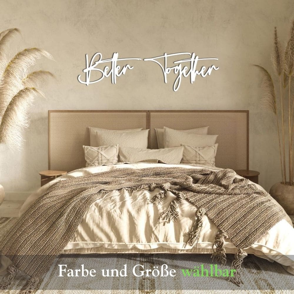 3D Schriftzug „Better Together"