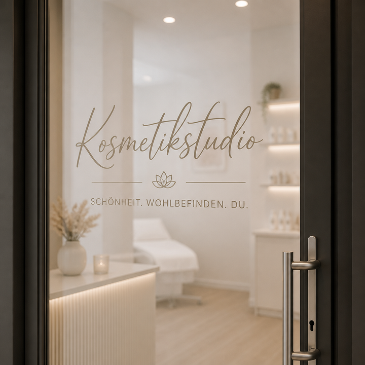 Logo-Aufkleber aus Klebefolie | Für Schaufenster, Wände und Autos