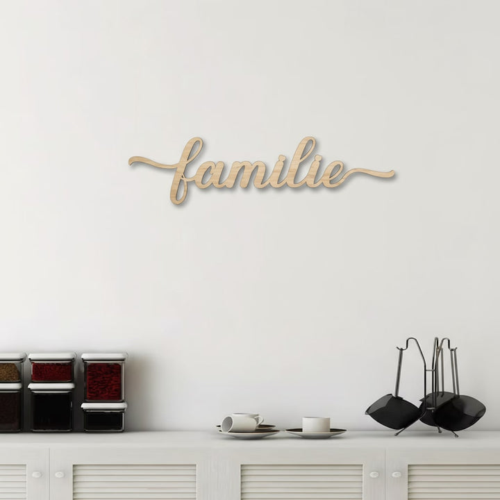 3D Schriftzug „Familie"