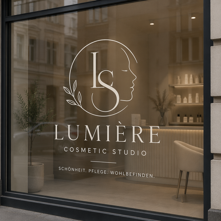 Logo-Aufkleber aus Klebefolie | Für Schaufenster, Wände und Autos