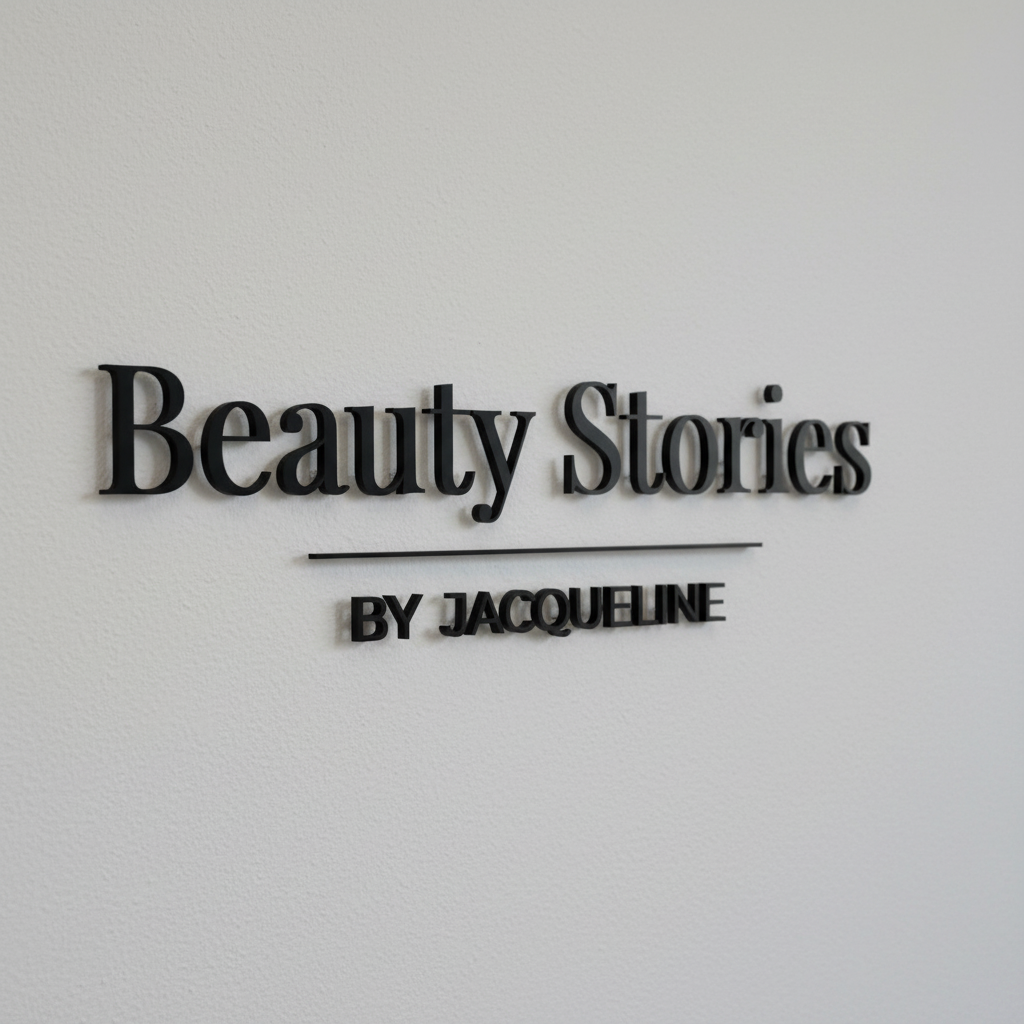 3D Logo Beauty Stories by Jacqueline