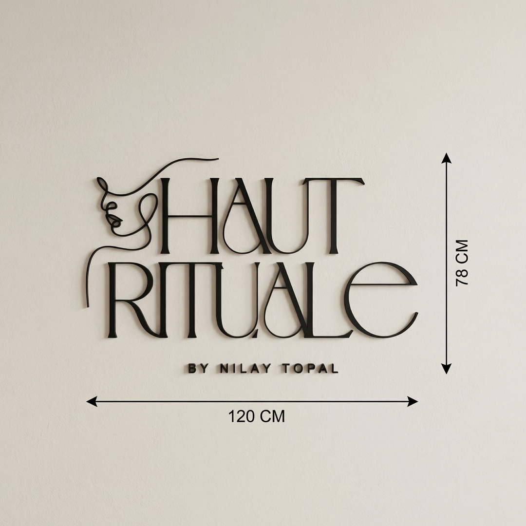 3D Logo Nilay Topal 120x78 cm