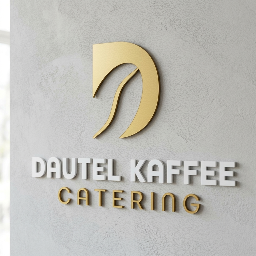 3D Logo Dennis Dautel Kaffee