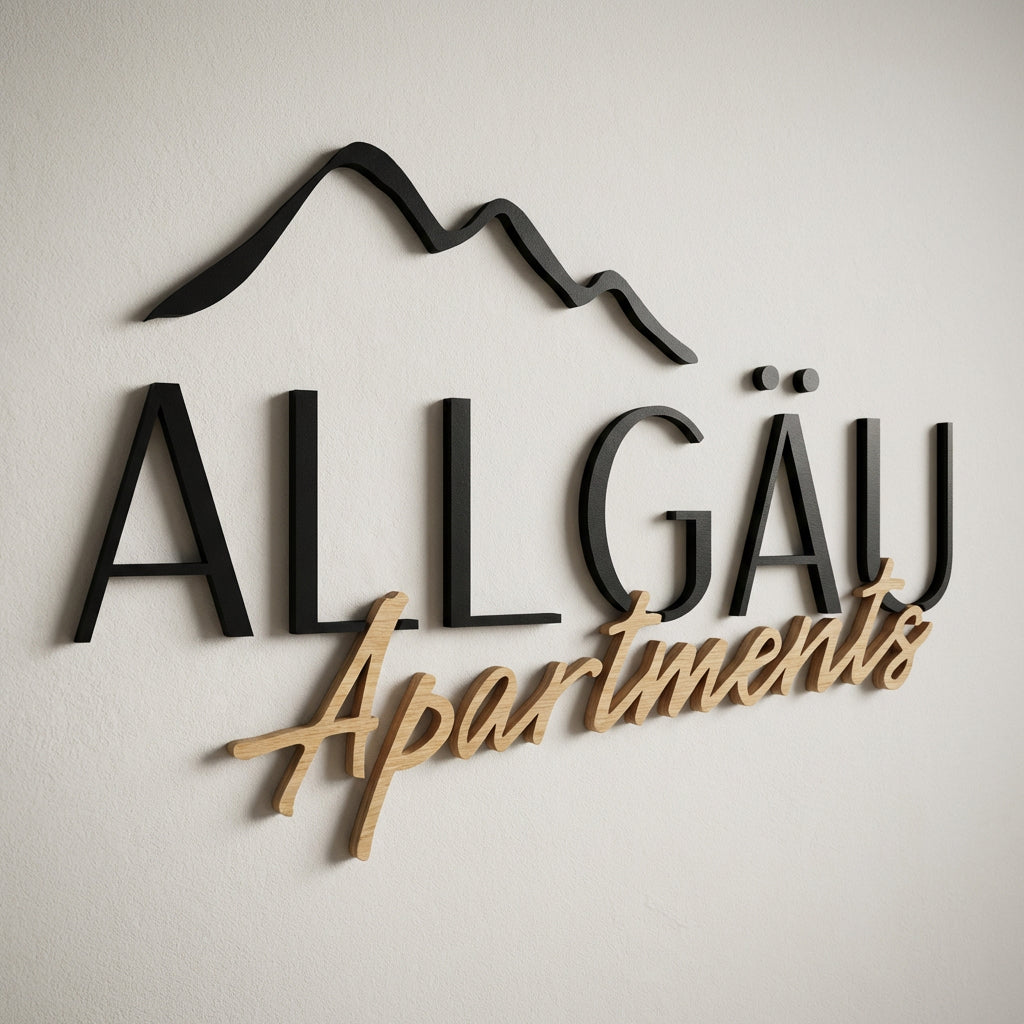 3D Logo Nicole Allgäu Apartments