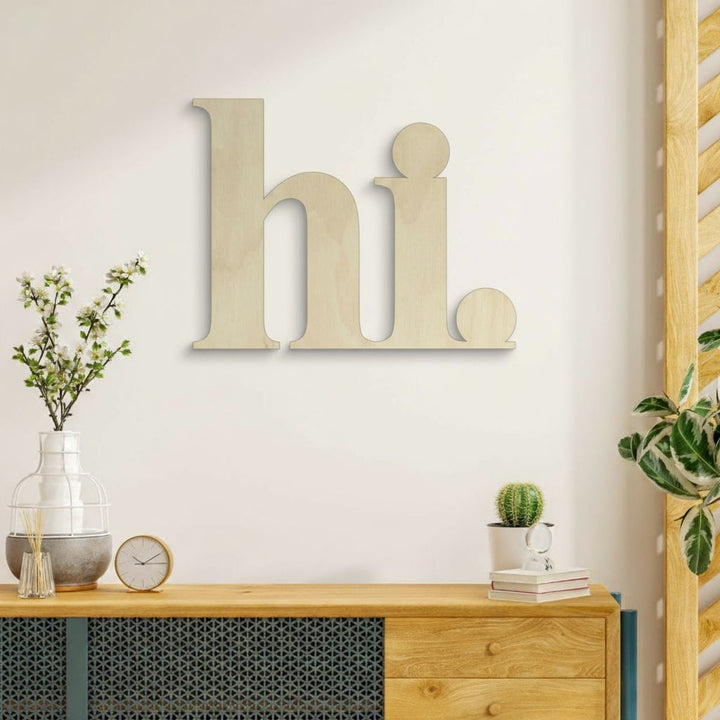 3D Schriftzug „hi"