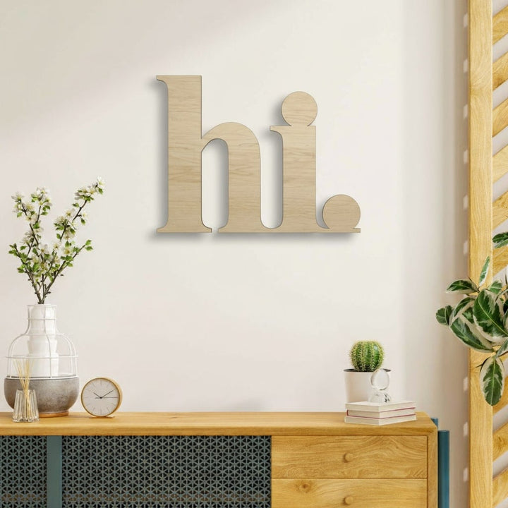 3D Schriftzug „hi"