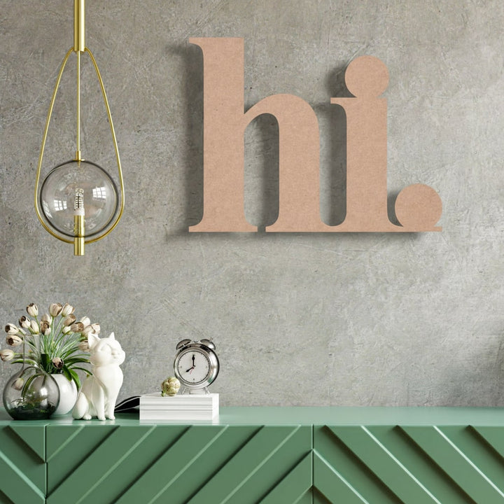 3D Schriftzug „hi"