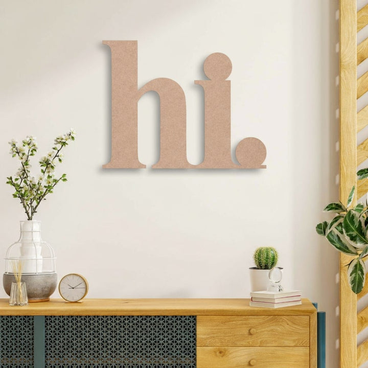 3D Schriftzug „hi"