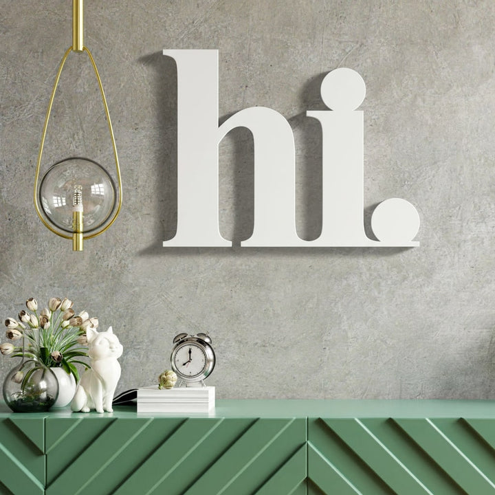 3D Schriftzug „hi"
