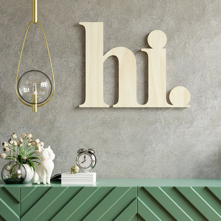 3D Schriftzug „hi"