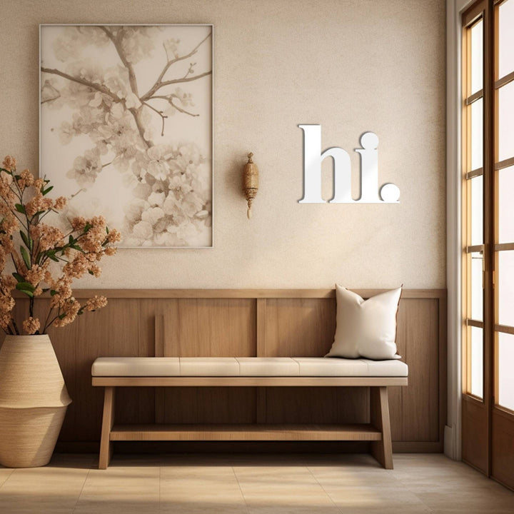 3D Schriftzug „hi"