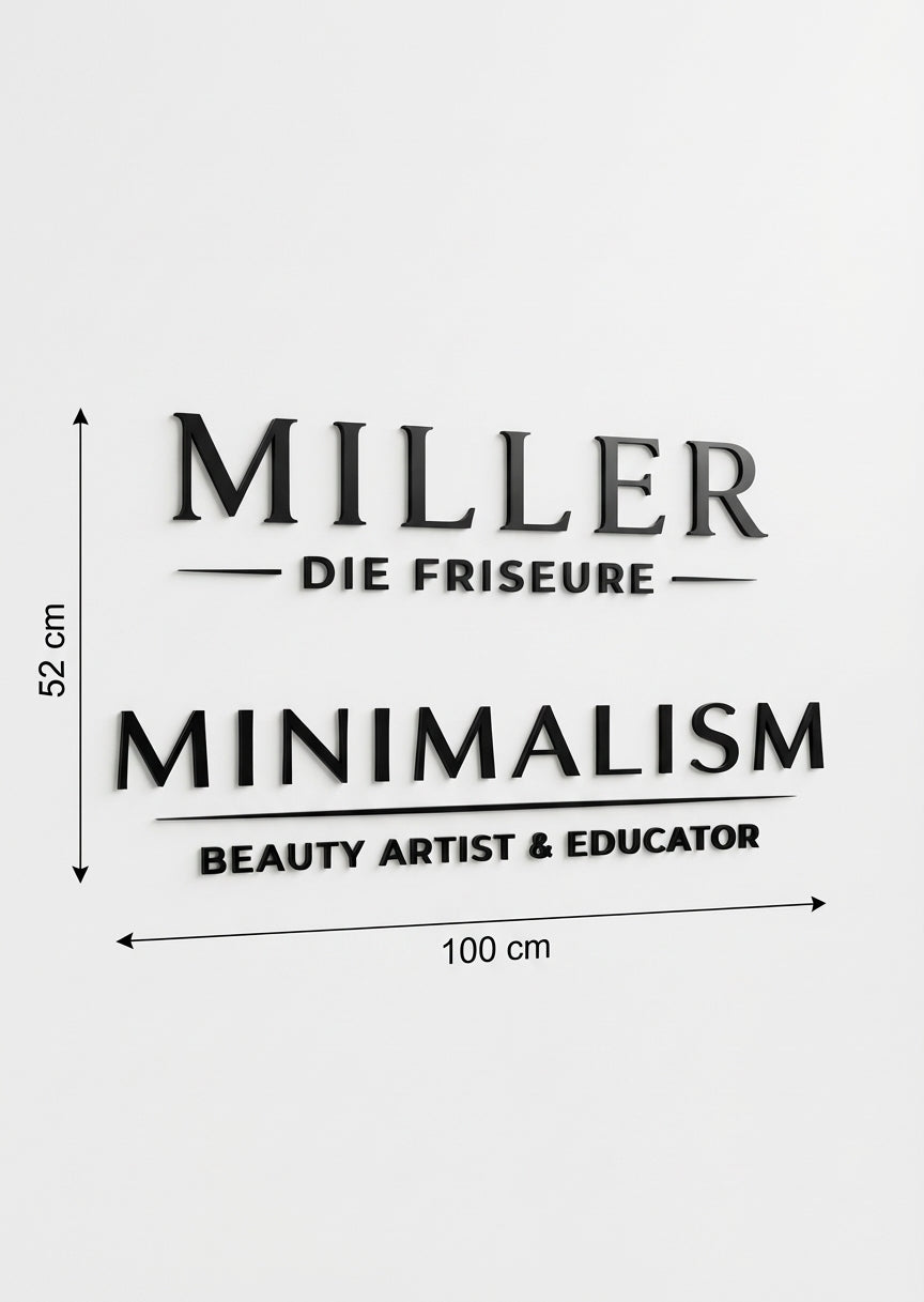 3D Logo Katja Miller die Friseure - Minimalism