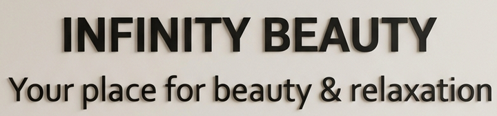 3D Logo Infinity Beauty 150x24 cm