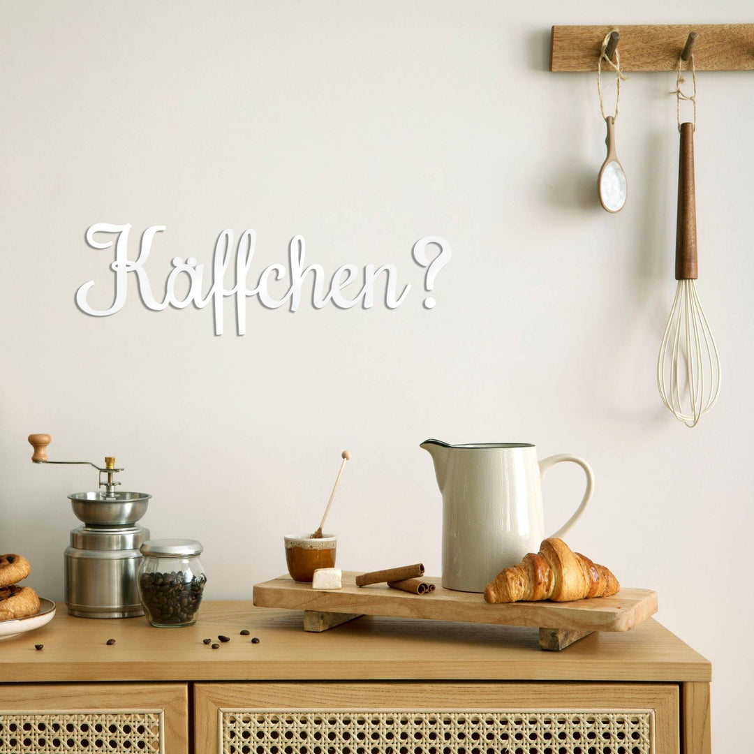 3D Schriftzug „Käffchen?"