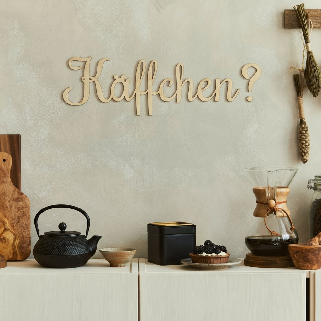3D Schriftzug „Käffchen?"