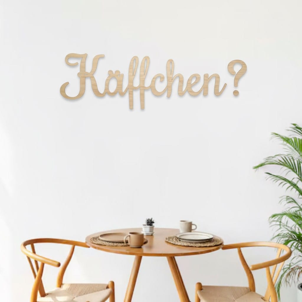 3D Schriftzug „Käffchen?"