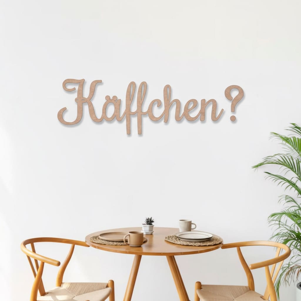 3D Schriftzug „Käffchen?"