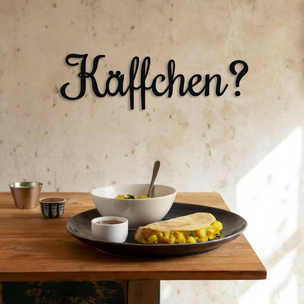 3D Schriftzug „Käffchen?"