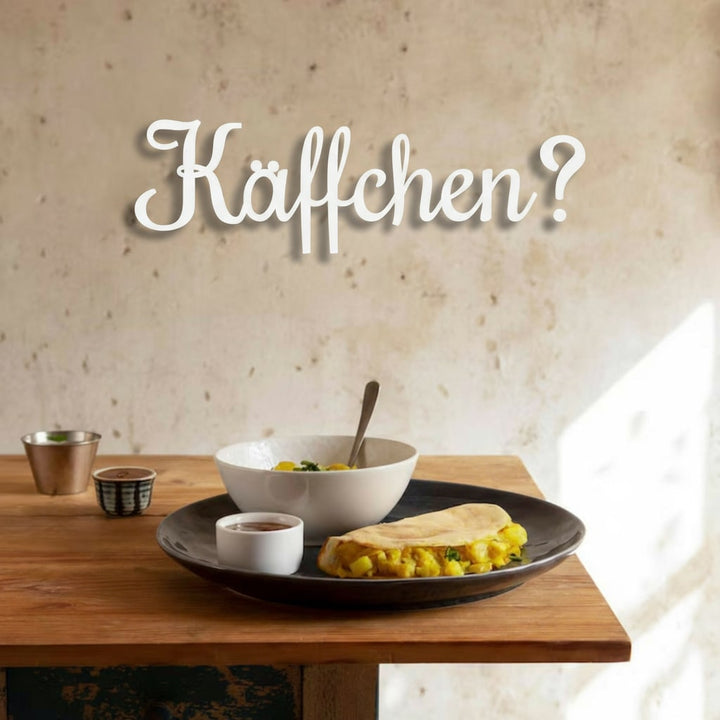 3D Schriftzug „Käffchen?"