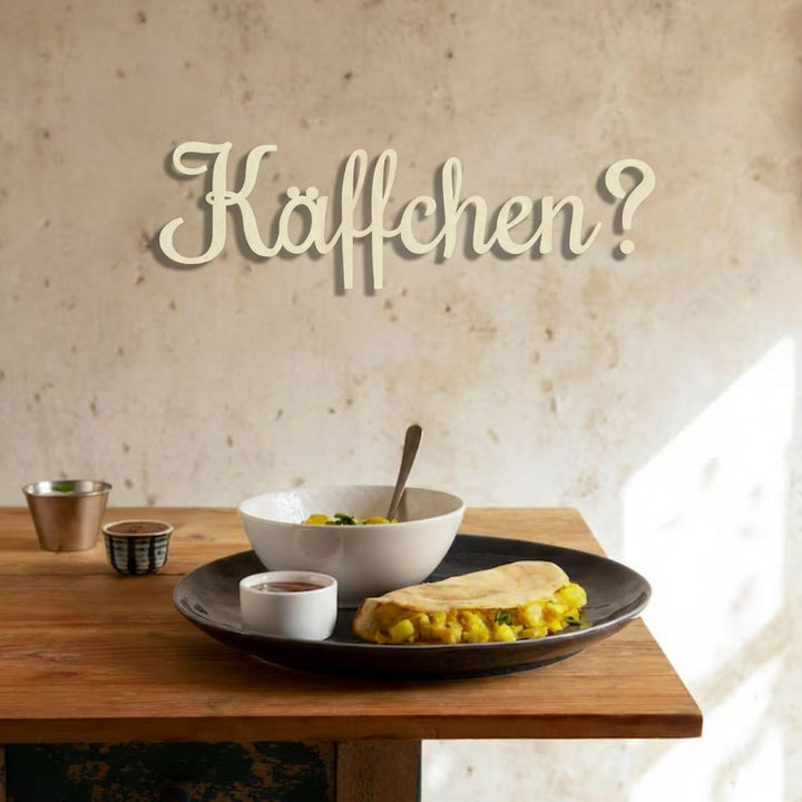 3D Schriftzug „Käffchen?"
