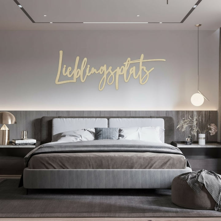 3D Schriftzug „Lieblingsplatz"