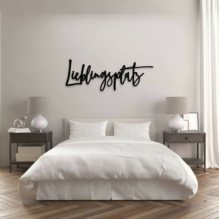 3D Schriftzug „Lieblingsplatz"