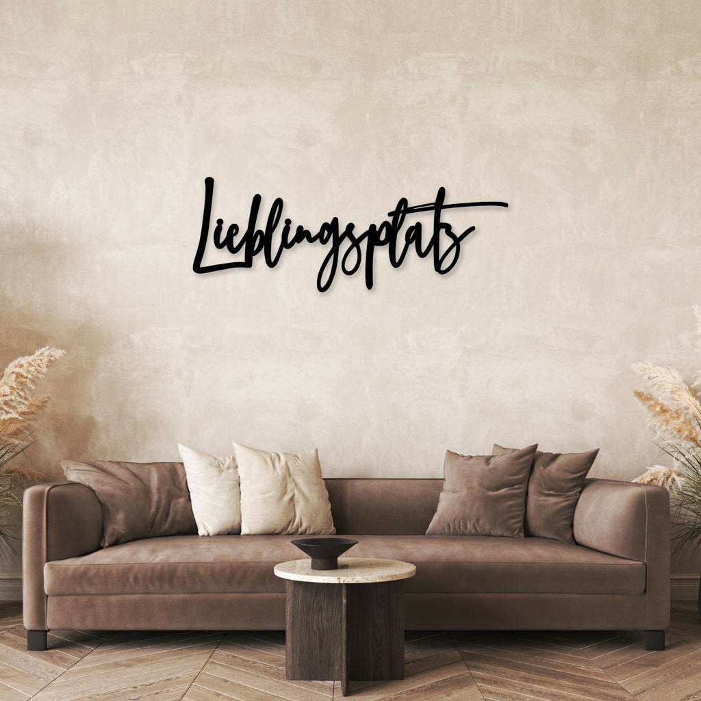 3D Schriftzug „Lieblingsplatz"