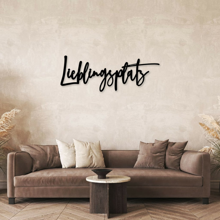 3D Schriftzug „Lieblingsplatz"