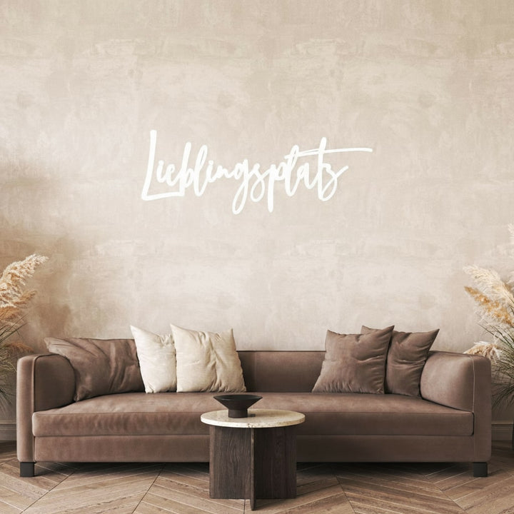 3D Schriftzug „Lieblingsplatz"