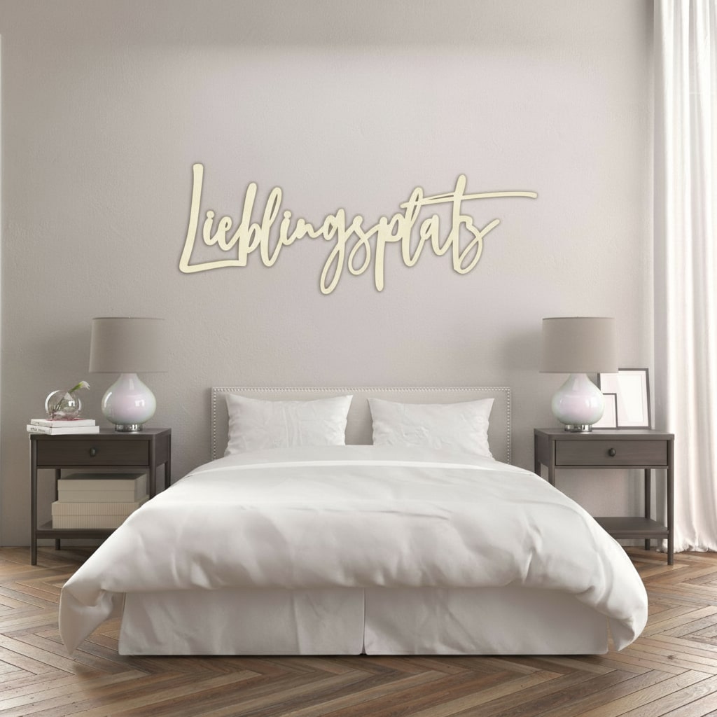 3D Schriftzug „Lieblingsplatz"