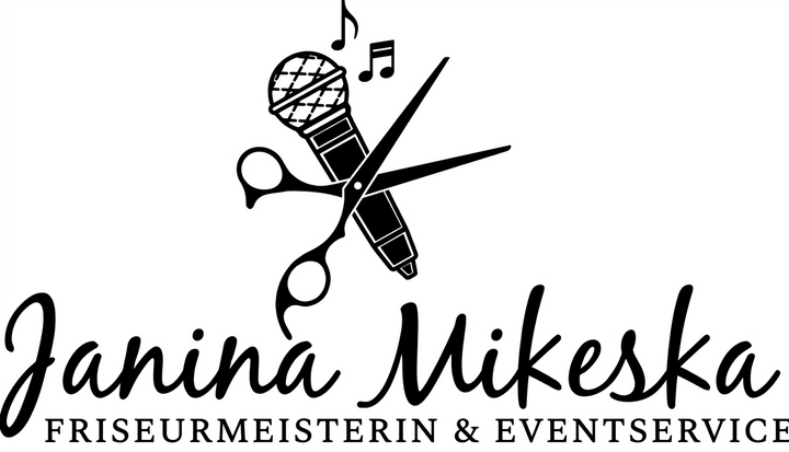 3D Logo Janina Janina Mikeska Friseurmeisterin &Eventservice